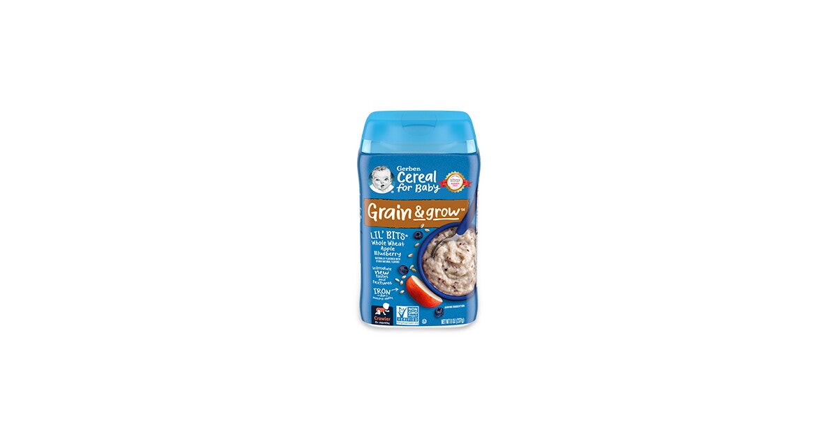 GERBER Lil Bits Whole Wheat Apple Blueberry Cereal Nestl